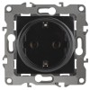 Розетка 1-м СП Эра12 12-2101-06 16А IP20 16AX 250В 2P+E Schuko механизм черн. Эра Б0014680