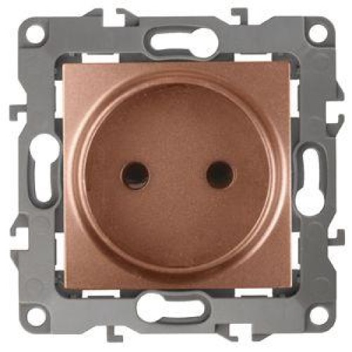 Розетка 1-м СП Эра12 12-2105-14 16А IP20 16AX 250В 2P механизм медь Эра Б0019337