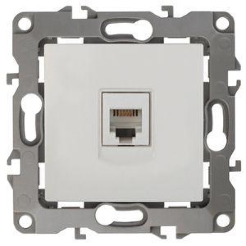 Розетка телефонная Эра12 12-3105-01 RJ11 IP20 бел. Эра Б0014711