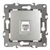 Розетка телефонная Эра12 12-3105-03 RJ11 IP20 алюм. Эра Б0014713