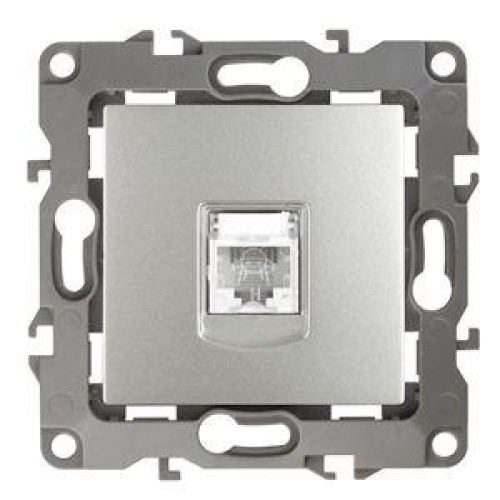 Розетка телефонная Эра12 12-3105-03 RJ11 IP20 алюм. Эра Б0014713