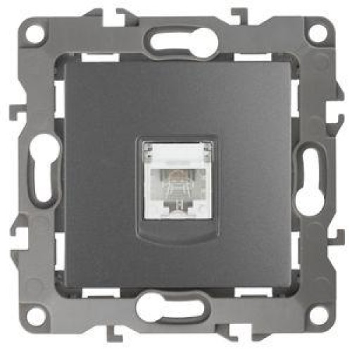 Розетка телефонная Эра12 12-3105-12 RJ11 IP20 графит Эра Б0019342