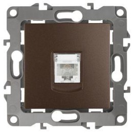Розетка телефонная Эра12 12-3105-13 RJ11 IP20 бронз. Эра Б0019343