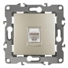 Розетка компьютерная Эра12 12-3107-04 RJ45 шампань Эра Б0014726