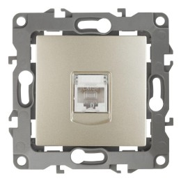 Розетка компьютерная Эра12 12-3107-04 RJ45 шампань Эра Б0014726