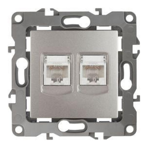Розетка компьютерная 2-м Эра12 RJ45 12-3108-15 перламутр Эра Б0019357