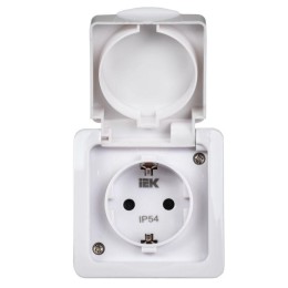 Переключатель проходной 1-кл. ОП Гермес Plus 10А IP54 ВСп20-1-0-ГПБ бел. IEK EVMP12-K01-10-54-EC
