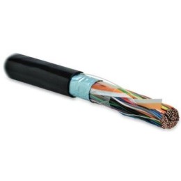 Кабель витая пара F/UTP кат.3 50 пар 24 AWG ОЖ solid экран-фольга внешн. UV PE -40град.C-+60град.C F