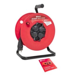 Удлинитель на катушке 4х30м с заземл. 16А IP44 Атлант 2.0 3.5кВт КГ 3х1.5 PROxima EKF UKA02-16-315R-