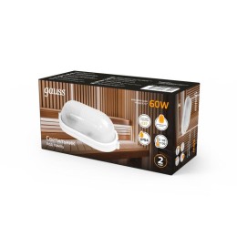 Светильник "Банник" 60Вт E27 IP54 160х80х212мм НБП овал настенно-потолочный GAUSS 926602206