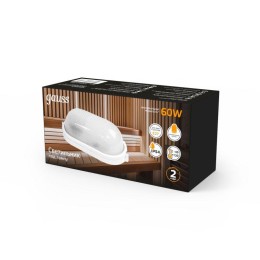 Светильник "Банник" 60Вт E27 IP54 160х80х212мм НБП овал настенно-потолочный GAUSS 926602206