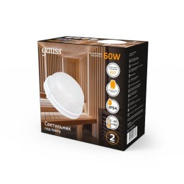 Светильник "Банник" 60Вт E27 IP54 176х82х190мм НБП круг настенно-потолочный GAUSS 926602106