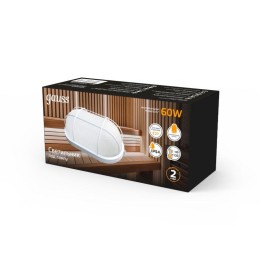 Светильник "Банник" 60Вт E27 IP54 105х85х212мм НБП овал настенно-потолочный с решеткой GAUSS 9266022