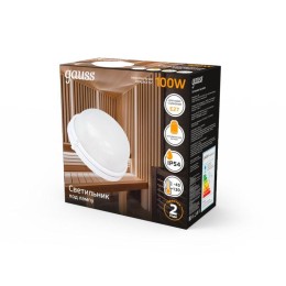 Светильник "Банник" 100Вт E27 IP54 240х108х255мм НБП круг настенно-потолочный GAUSS 926602101