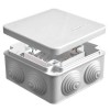 Коробка распределительная ОП 105х105х56мм IP54 с клемм. 7 выходов 4 гермоввода 16А 24 контакта крышк