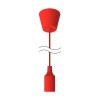 Светильник Decor E27 IP20 200-240В 1м подвесной красн. GAUSS PL013