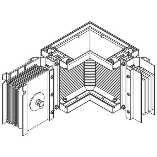 Секция угловая прав. н/2 5000А Al 3L+N+PER IP55 тран. IEK LB-5000A4-35-F-LRF