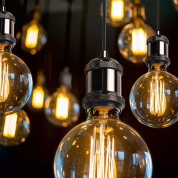 Светильник Decor E27 IP20 200-240В 1м подвесной черн. GAUSS PL021