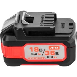 Блок аккумуляторный АПИ-4(2)/18(36)И 4.0Ач 18В/2.0Ач 36В Li-ion с индикацией ИНТЕРСКОЛ 2400.204