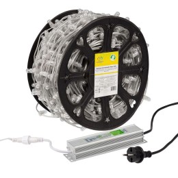 Гирлянда светодиодная "LED ClipLight" шаг 15см 665LED тепл. бел. 80Вт 12В IP65 провод ПВХ прозр. (уп