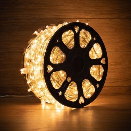 Гирлянда светодиодная "LED ClipLight" шаг 15см 665LED тепл. бел. 80Вт 12В IP65 провод ПВХ прозр. (уп
