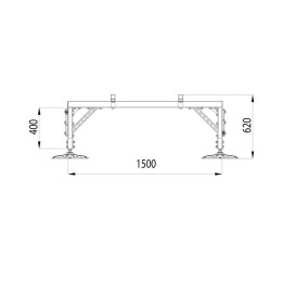 Конструкция опорная для установки оборудования TECHNORAPTOR FOOT 1500х2500 HD КМ TR0236