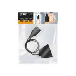 Светильник Decor E27 IP20 200-240В 1м подвесной черн. GAUSS PL011
