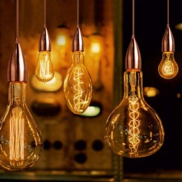 Светильник Decor E27 IP20 200-240В 1м подвесной медн. GAUSS PL033