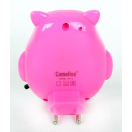 Светильник светодиодный NL-243 "Сова" 220В ночник с выкл. Camelion 14263