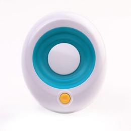 Светильник светодиодный NL-245 "Кнопка" 220В ночник с выкл. бел./син. Camelion 14265