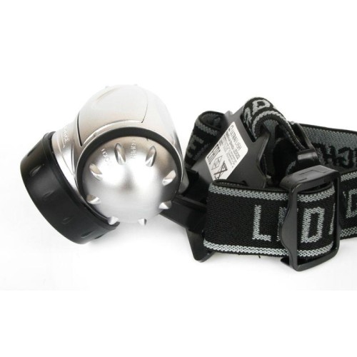 Фонарь налобный LED 5352 14LED 4 режима 3хR03 металлик Ultraflash 10261