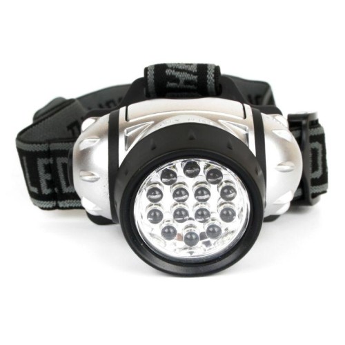 Фонарь налобный LED 5352 14LED 4 режима 3хR03 металлик Ultraflash 10261
