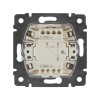 Переключатель проходной 1-кл. СП Valena 10А IP31 250В с зел. индикацией механизм бел. Leg 774426