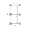 Конструкция опорная для установки оборудования TECHNORAPTOR FOOT 1500х3000 тип 1 HD КМ TR0237