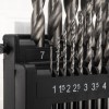 Набор сверл по металлу HSS 4241 Ш/Х 1-10мм (через 0.5мм) (19 предметов) Kranz KR-91-0636