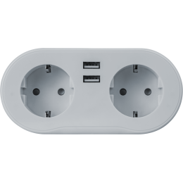 Разветвитель 2-м с заземл. 14 556 Smart Home NSH-ST-02 2хUSB с управлением по WI-FI бел. NAVIGATOR 1