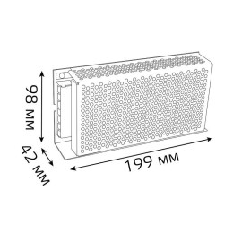 Блок питания для светодиодной ленты Black 150Вт 24В IP20 (драйвер) GAUSS 202002150