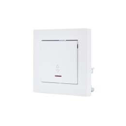 Переключатель проходной 1-кл. СП Vesna с индикацией механизм бел. LEZARD 742-0288-114