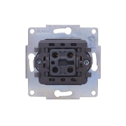 Переключатель проходной 1-кл .СП Vesna с индикацией механизм жемчуж./бел. перламутр. LEZARD 742-3088