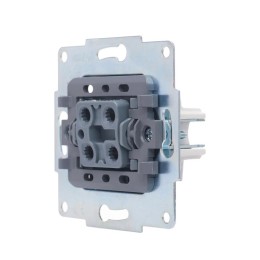 Переключатель проходной 1-кл .СП Vesna с индикацией механизм жемчуж./бел. перламутр. LEZARD 742-3088