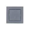 Переключатель проходной 1-кл. СП Vesna механизм графит LEZARD 742-3488-105