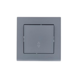 Переключатель проходной 1-кл. СП Vesna механизм графит LEZARD 742-3488-105