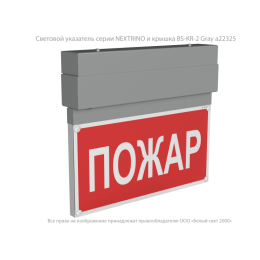 Указатель световой BS-NEXTRINO-10-S1-ELON Gray централиз. электропитания Белый свет a17029