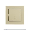 Переключатель проходной 1-кл. СП Vesna механизм титан LEZARD 742-3788-105