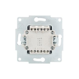 Переключатель проходной 2-кл. СП Vesna механизм черн. бархат LEZARD 742-4288-106