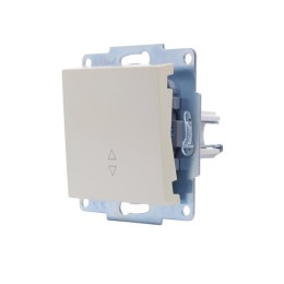 Переключатель проходной 1-кл. СП Vesna механизм жемчуж./бел. перламутр. LEZARD 742-3088-105