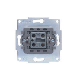 Переключатель проходной 1-кл. СП Vesna механизм жемчуж./бел. перламутр. LEZARD 742-3088-105