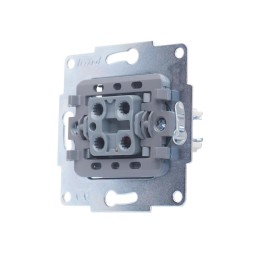 Переключатель проходной 1-кл. СП Vesna механизм жемчуж./бел. перламутр. LEZARD 742-3088-105