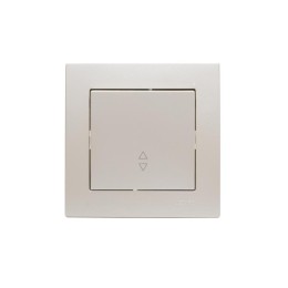 Переключатель проходной 1-кл. СП Vesna механизм жемчуж./бел. перламутр. LEZARD 742-3088-105