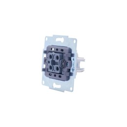 Переключатель проходной 1-кл. СП Vesna механизм крем. LEZARD 742-0388-105